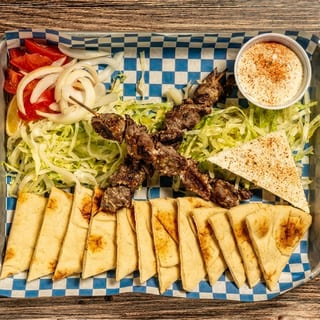 Lamb Souvlaki Plate
